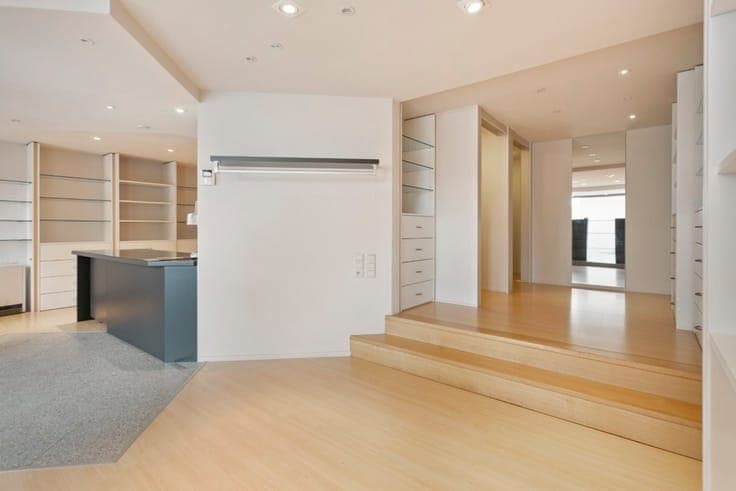 Retail space with apartment