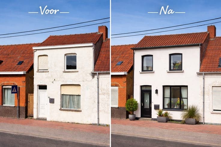 Ruime te renoveren betaalbare woning met zij-ingang, 3 sl...