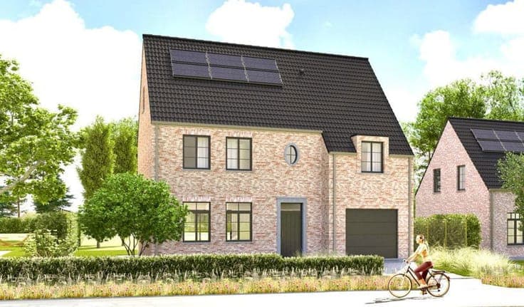 Energy-efficient new-build villa with green views
