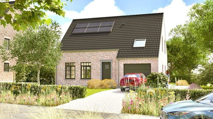 Energy-efficient new-build villa with green views