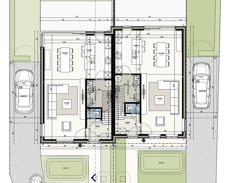 Spacious house with 3 bedrooms, sun-oriented garden and car