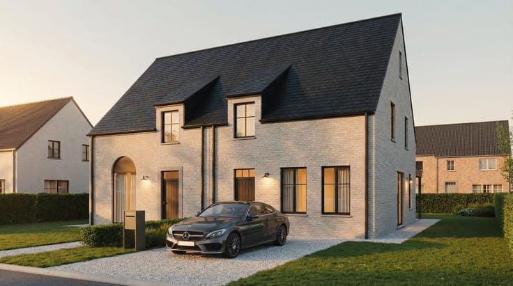 Spacious house with 3 bedrooms, sun-oriented garden and car