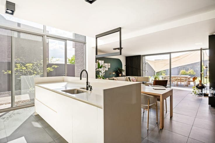 Light, design and geothermal comfort in Retie.
