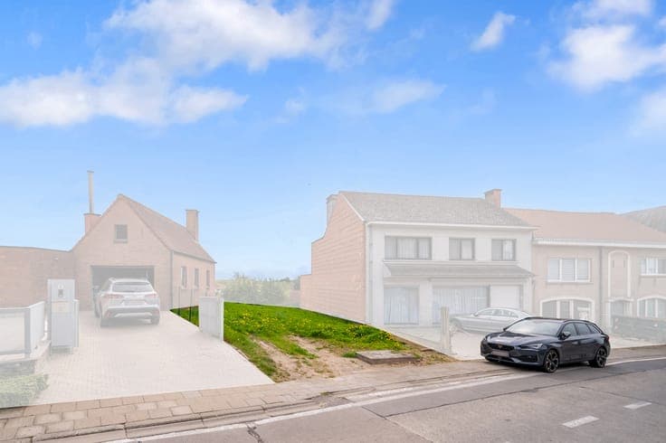 Building land for semi-detached development in Roosdaal
