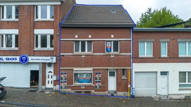 IMMEUBLE MIXTE AVEC PERMIS POUR COMMERCE ET DUPLEX A LIEGE