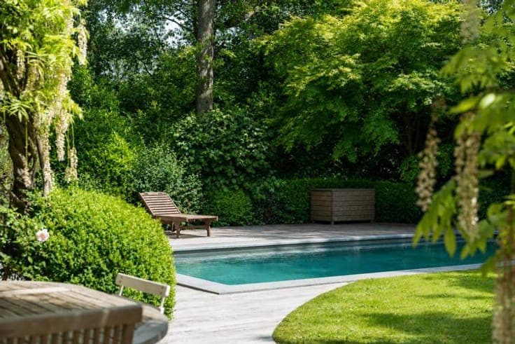 Charming property with pool and lush surroundings