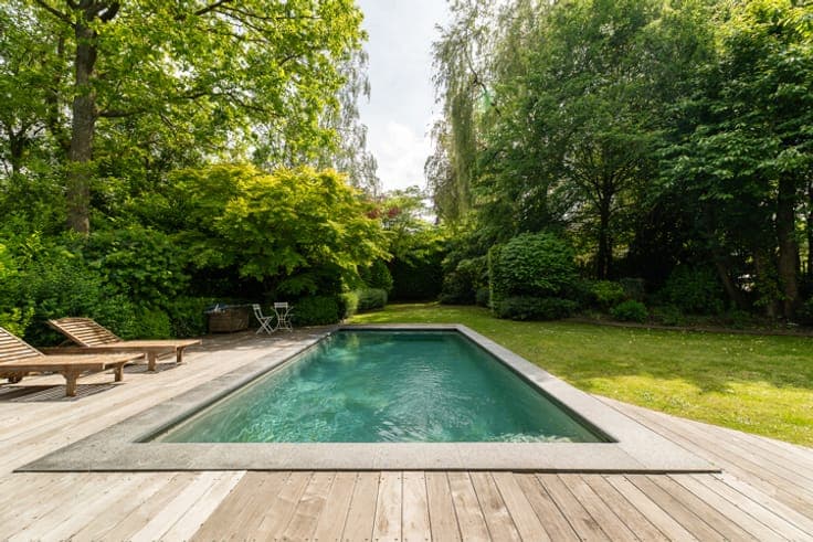 Charming property with pool and lush surroundings