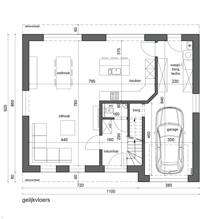 Nieuw te bouwen open bebouwing te Geraardsbergen