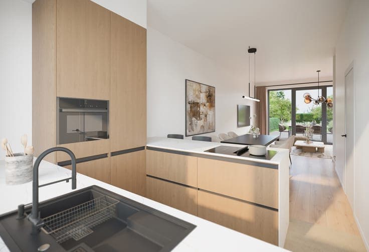 New project De Stip residential area of future Gentbrugge