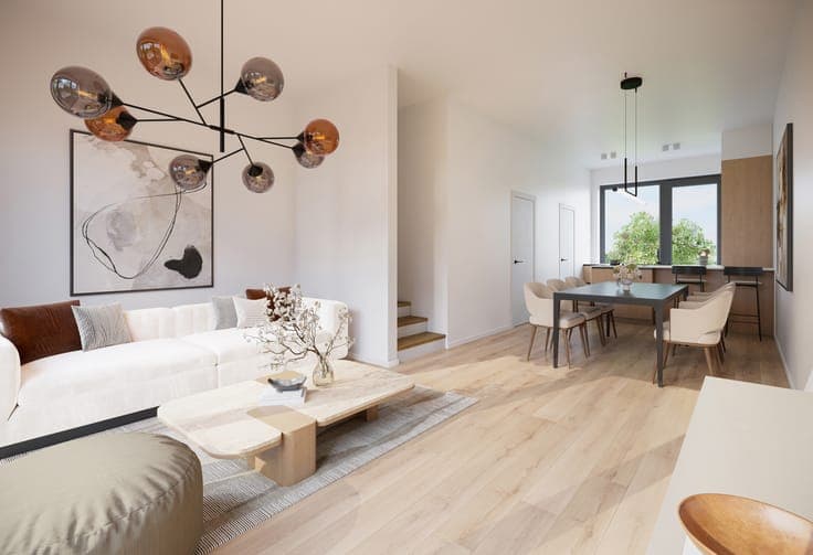 New project De Stip residential area of future Gentbrugge