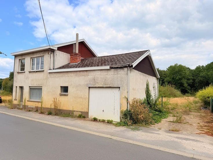 Prachtig gelegen renovatiewoning op een unieke bouwgrond ...