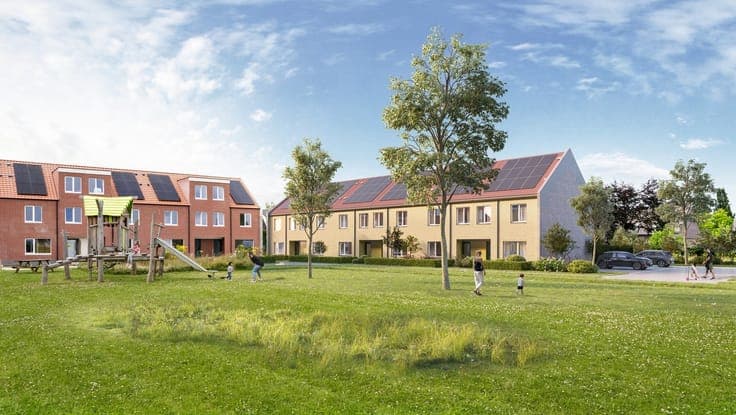Traditionele, gesloten energieneutrale woning