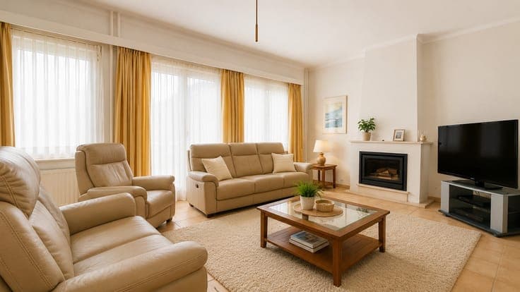 Spacious 6-bedroom bel-etage house with garden and garage
