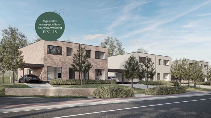 Afgewerkte energiepositieve (EPC -18) nieuwbouwwoning