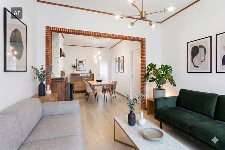 House to renovate with a nice city garden in the center of D