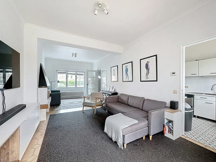 Bright house with south garden, 3 bedrooms, in Uccle