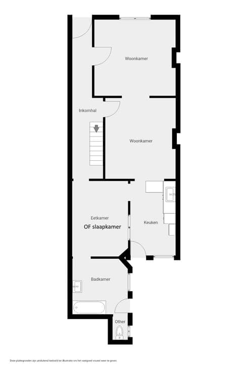 House to renovate with garden. Option to buy adjacent plot.