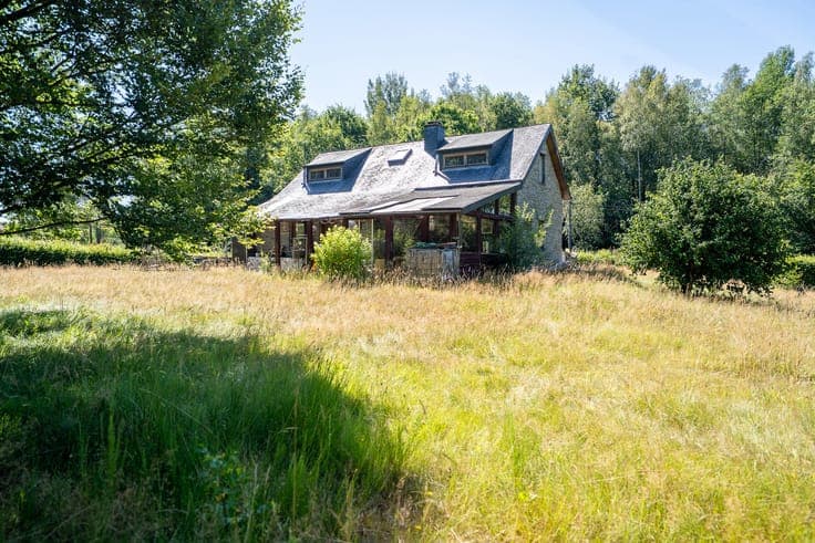 Family home surrounded by nature