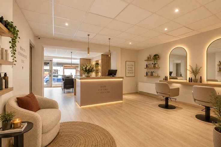 Commercial property with spacious quarters, garage & terrace