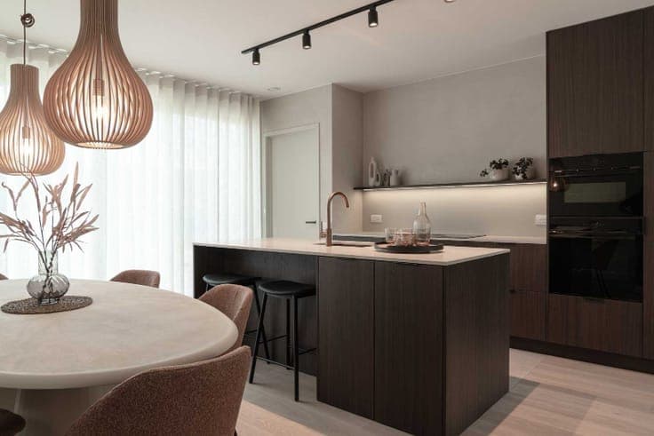 Moderne parkwoning met zicht op park
