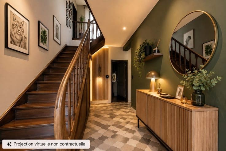 Villa avec 3 chambres, bureau, garage, terrasse et jardin