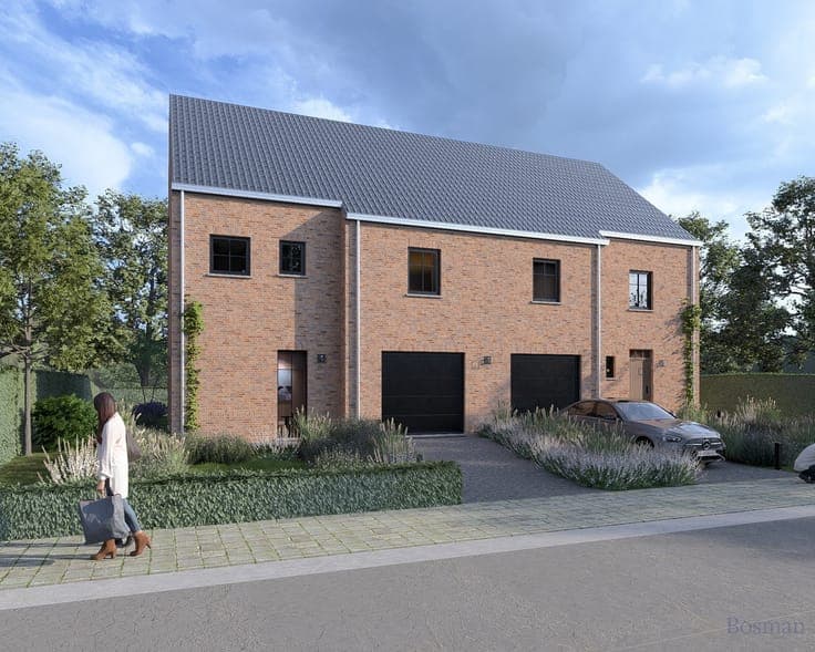 Landelijke halfopen nieuwbouwwoning te koop in Eindhout