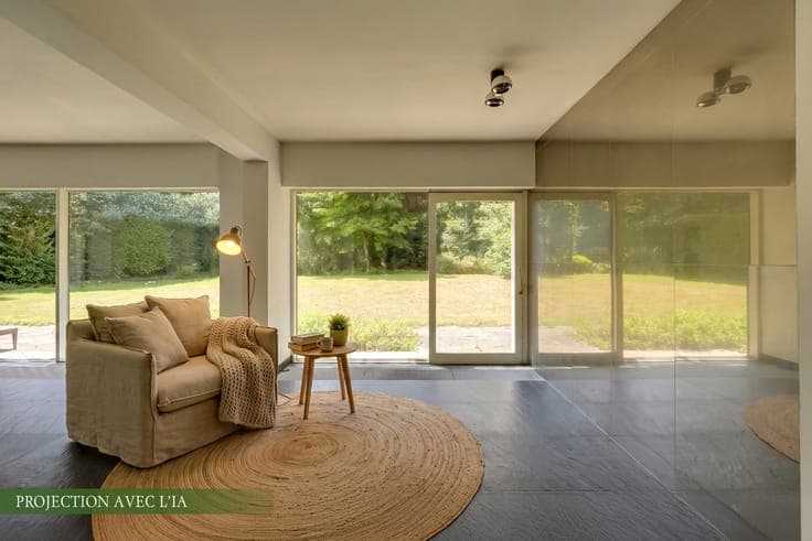 Architect-designed villa in a green oasis in La Malcense