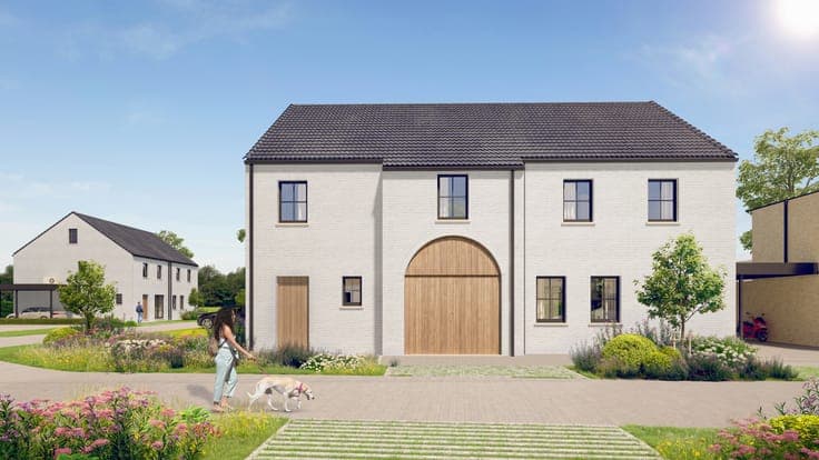 Energy efficient new build houses with 4 bedrooms in Astene