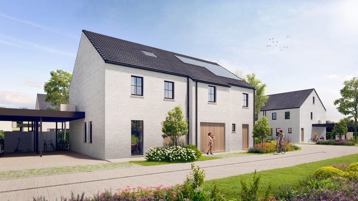 Energy efficient new build houses with 4 bedrooms in Astene