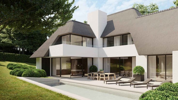 New-build villa by Vlassak-Verhulst with pool in Het Zoute