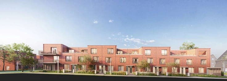 New project De Stip residential area of future Gentbrugge