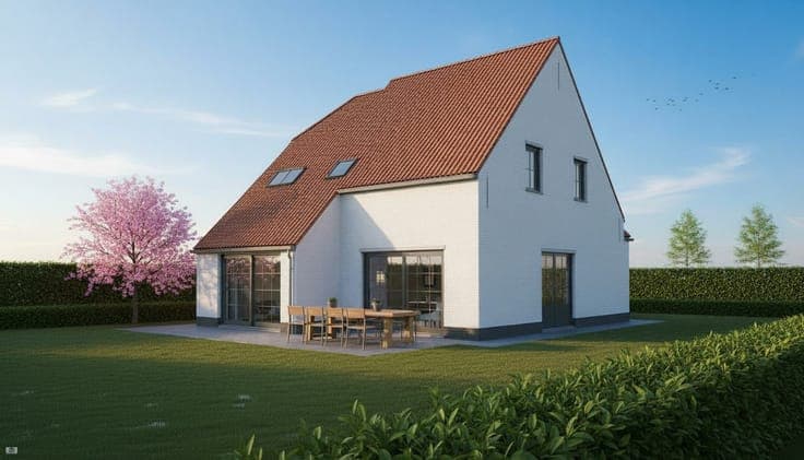 Nieuw te bouwen open bebouwing te Torhout