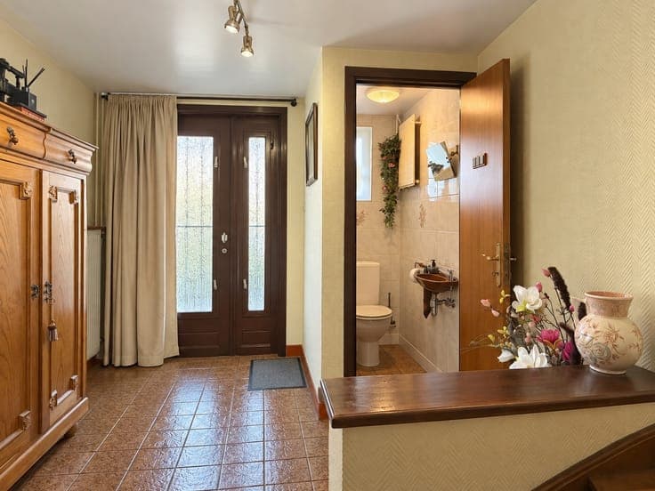 A house on the main floor with a south-facing garden, just a