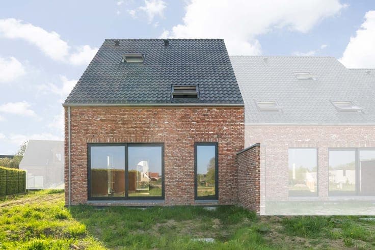 Landelijke halfopen nieuwbouwwoning - energielabel A