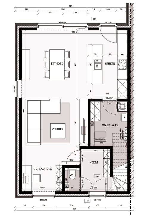 Halfopen woning met zuidwest gerichte tuin