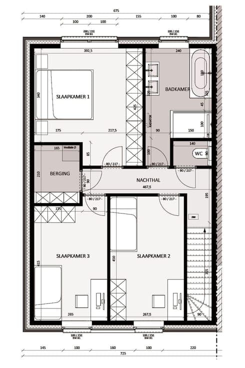 Halfopen woning met zuidwest gerichte tuin