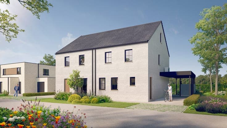 Energy efficient new build houses with 4 bedrooms in Astene
