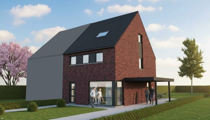 Nieuw te bouwen halfopen bebouwing te Erpe-Mere