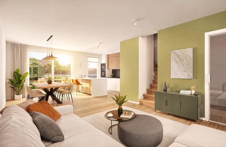 NEW-BUILD HOMES in a green setting just steps from the centr