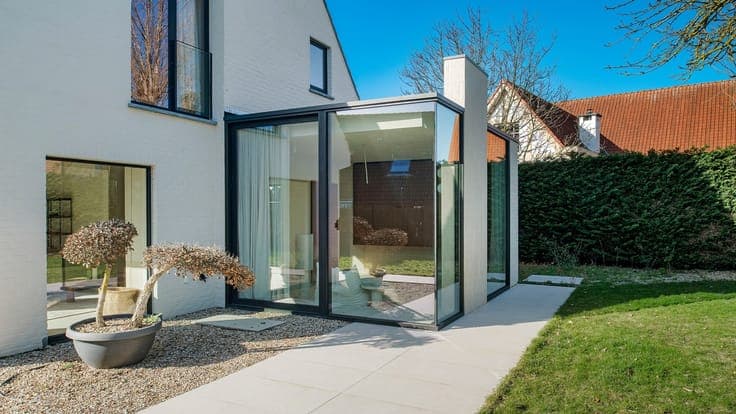 Luxuriously renovated villa in a residential area.
