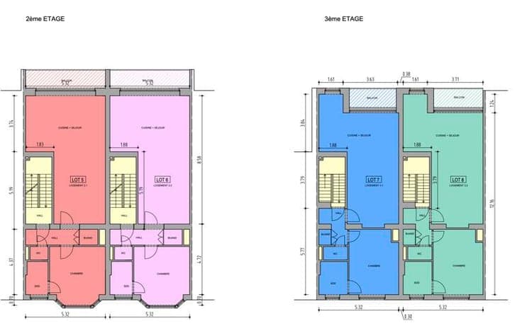 Investment property: 2 retail units + 6 apartments