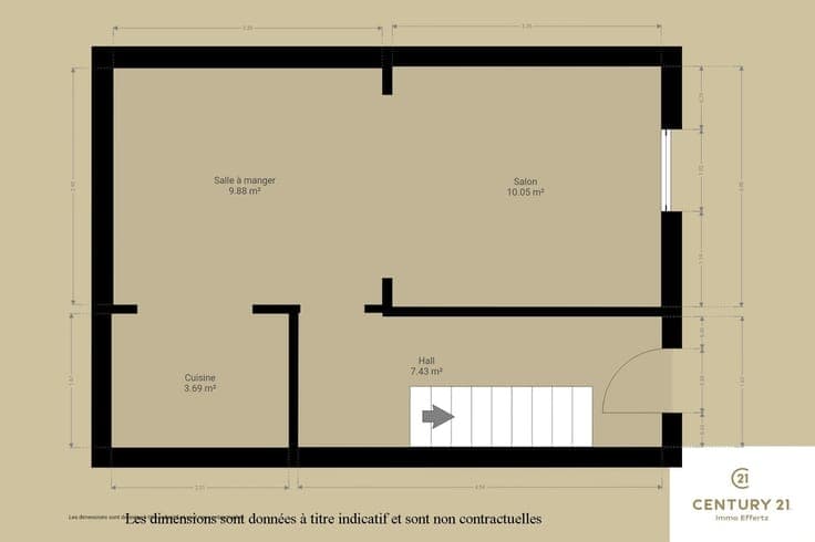 Maison 3 chambres actuellement louée proche des commerces à