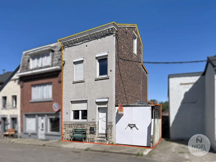 Wandre,3F, bon état général, 3 chs, PEB:D, cour