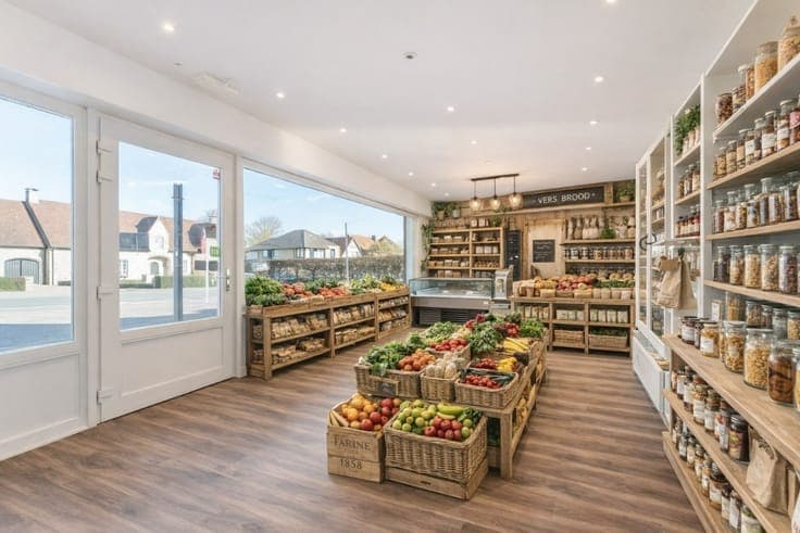 Commercial property with home in Tielt