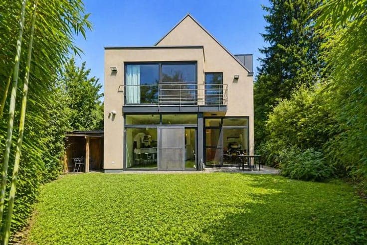 Vivier d’Oie – Marc Corbiaux House facing the Bois de la Cam