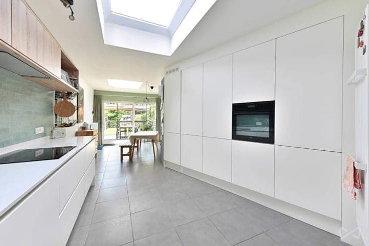 A single-family house with a cosy garden.