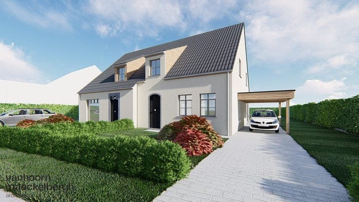 2 nieuwbouwwoningen met landelijk karakter in Hertsberge ...