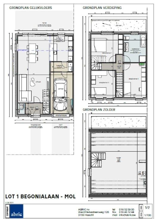 Nieuwbouwwoning in Half open verband ruime tuin en met in...
