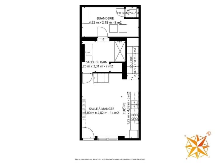 🏡 Saint-Laurent, maison 3 chs, PEB:C, Élec. conforme
