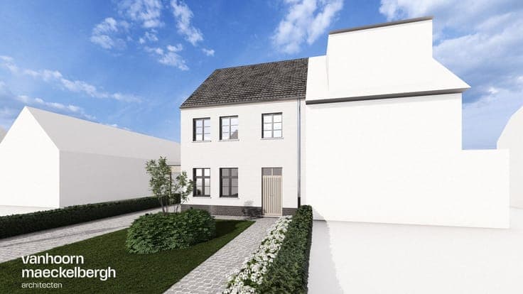 Nieuwbouw in landelijke stijl te Torhout